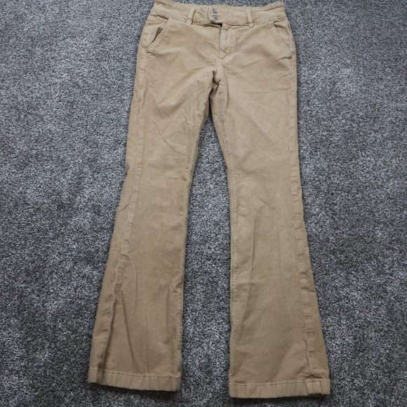 American Eagle Pants Women's 6 high rise Corduroy Flare Stretch bohol 35X31.5 - Picture 1 of 12